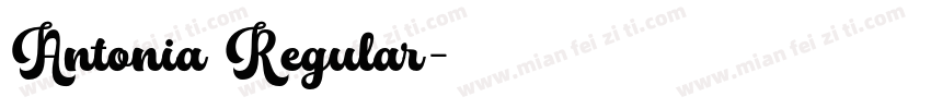 Antonia Regular字体转换
